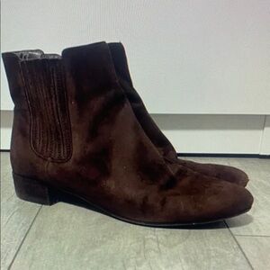 Brown Suede Ankle Boots